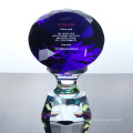 K9 Crystal Awards Clear Blue Cup Blue for Diamond Metal Trophies